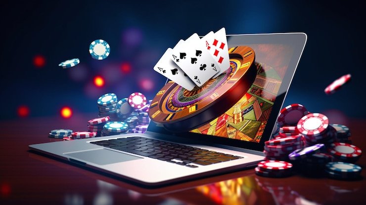 Pengguna bermain permainan lewat perangkat mobile dengan tampilan interaktif